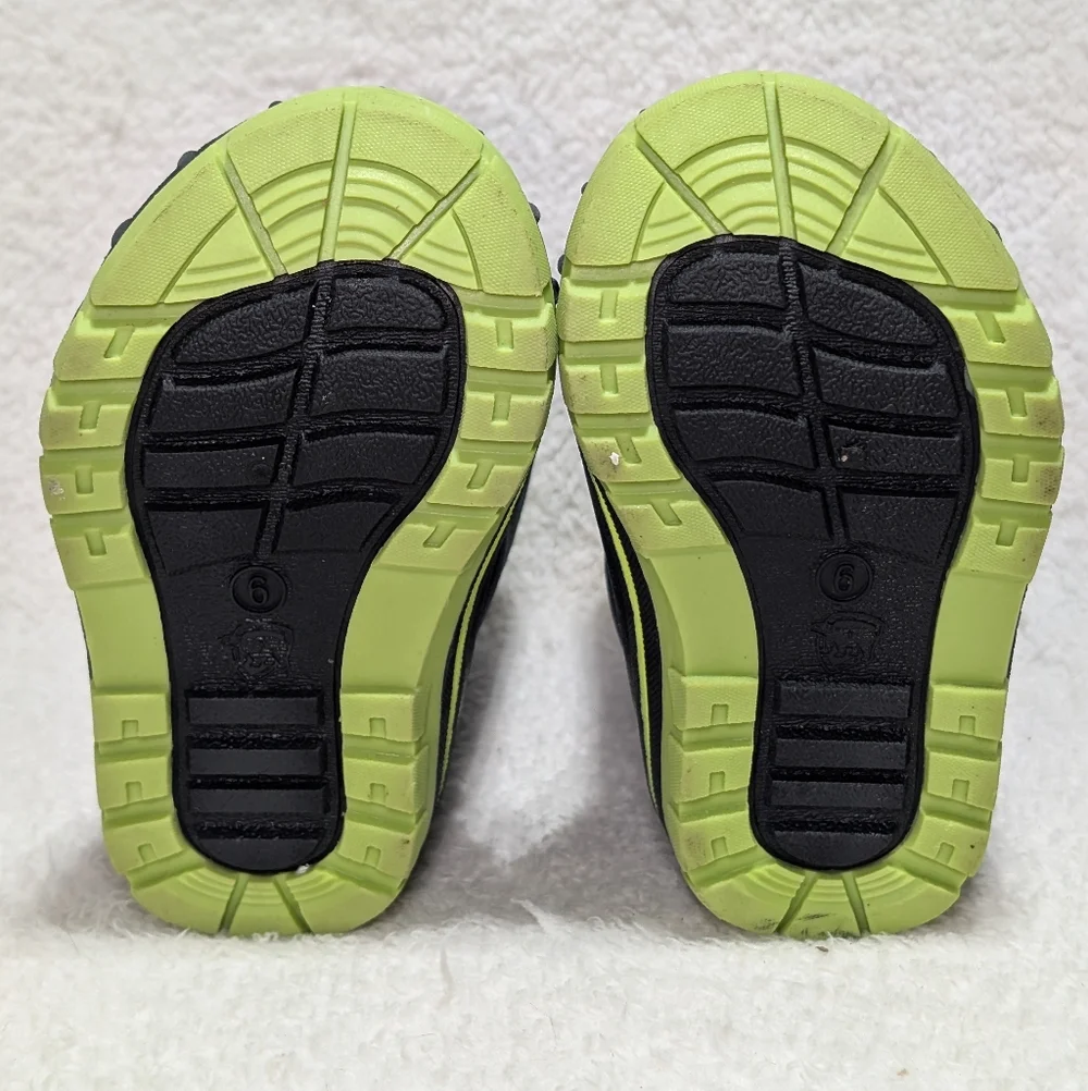 Arctic Shield Boys Waterproof Insulated Blue Green Snow Boots Little Boys Size 6
